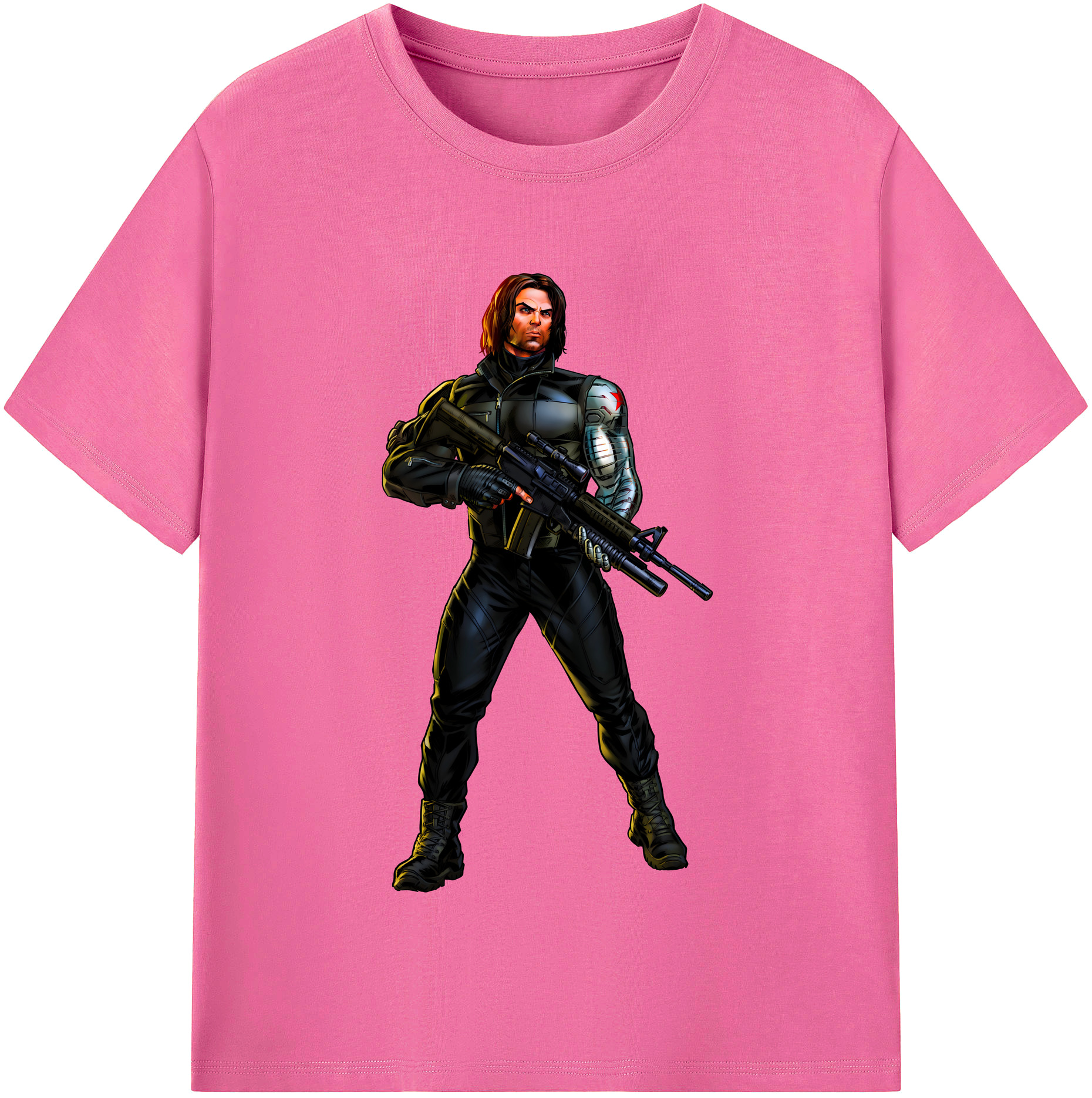 （画像用） アベンジャーズ The Avengers レディースカジュアルプリントTシャツ（綿100％）